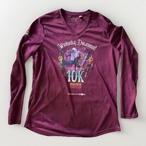 Disney Wine & Dine Jersey‎ Shirt 10K Wickedly Delicious 2020 Ursula Womens Large